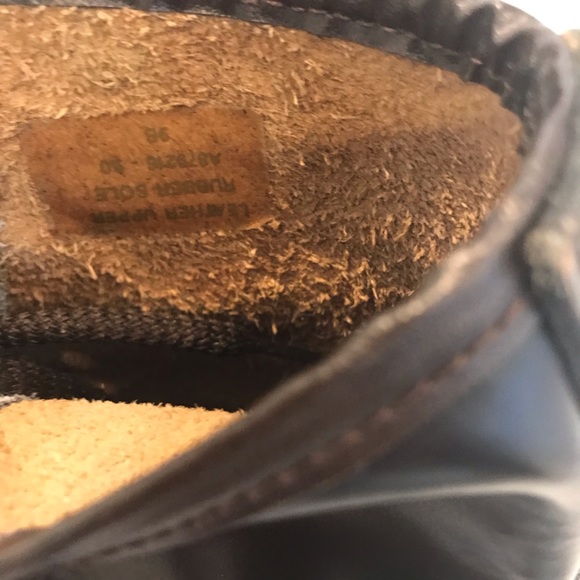 Elegansa Chocolate Brown 8 Eye Lace up Combat Boot - Picture 9 of 10